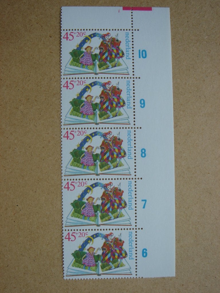 1980 NVPH 1210 MET PLAATFOUT-1211-1212-1213 KINDERZEGELS, Postzegels en Munten, Ophalen of Verzenden, Na 1940, Postfris
