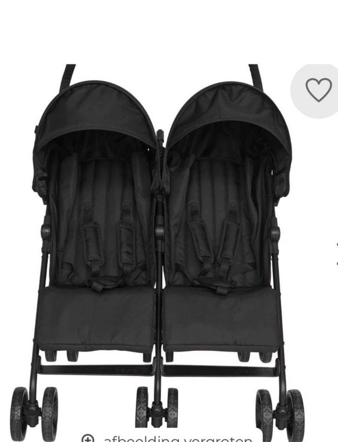 Prenatal Duo Buggy - Zwart, Kinderen en Baby's, Buggy's, Ophalen, Gebruikt, Overige merken, Duomodel