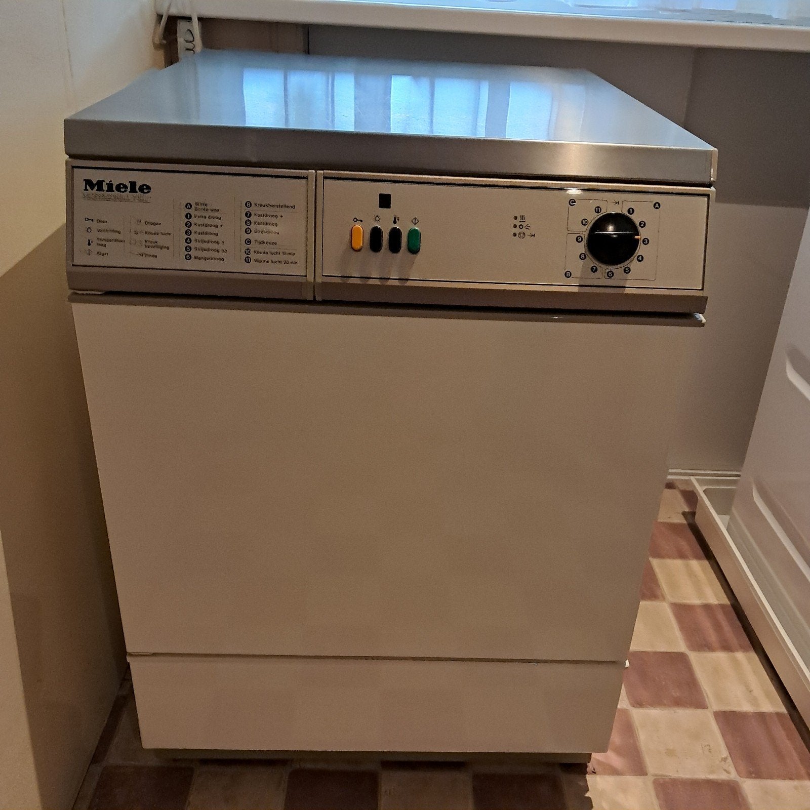miele professionele wasdroger, Ophalen, Gebruikt, 60 cm of meer, Vrijstaand