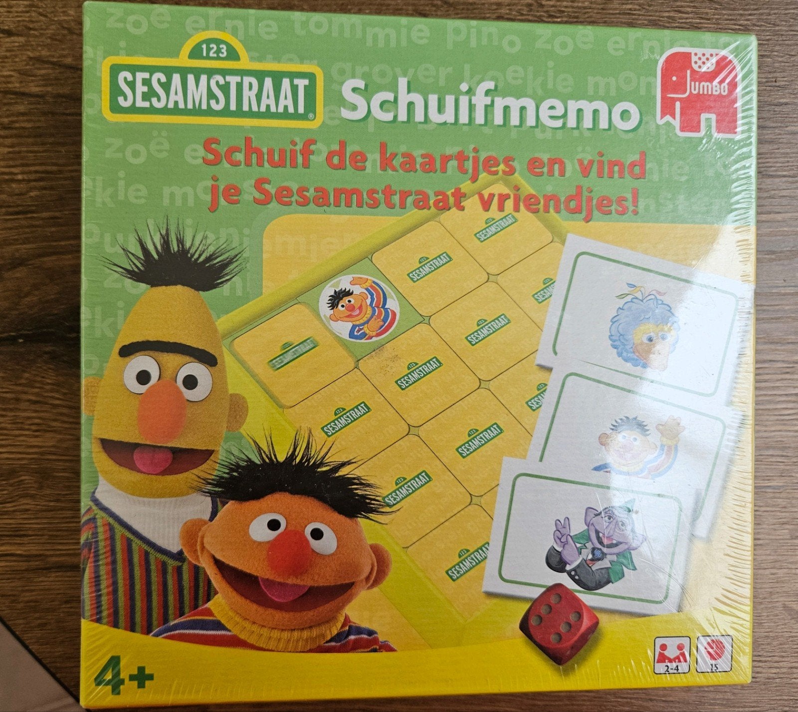 Sesamstraat Schuifmemo - Nieuw in verpakking, Een of twee spelers, Ophalen of Verzenden, Nieuw, Jumbo