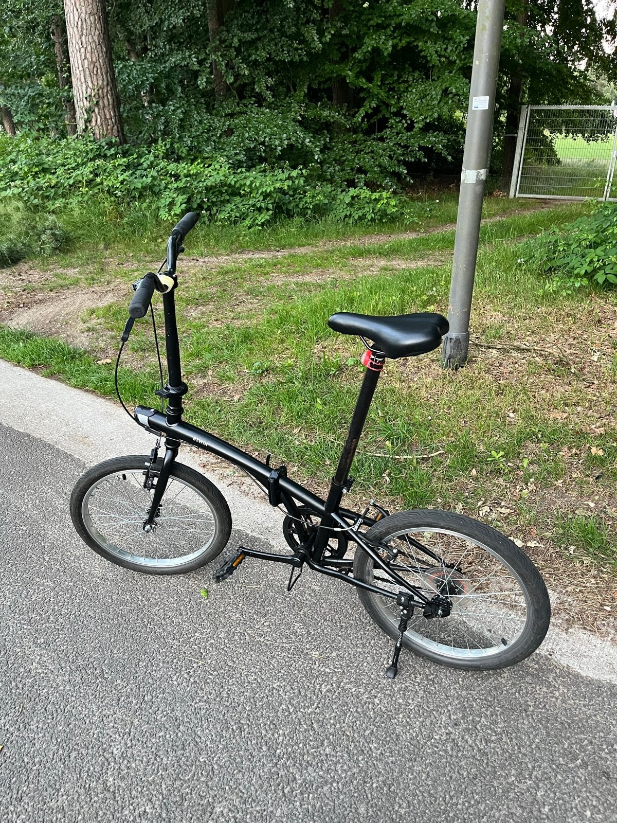 Btwin vouwfiets, 20 inch of meer, Velgrem, Zo goed als nieuw, Totaal opvouwbaar