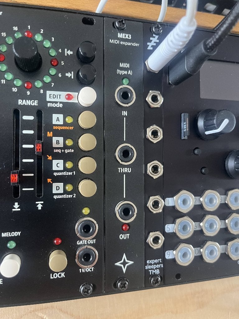 Vermona MEX3 Midi Expander (Eurorack), Overige merken, Zo goed als nieuw, Met midi-aansluiting, Overige aantallen