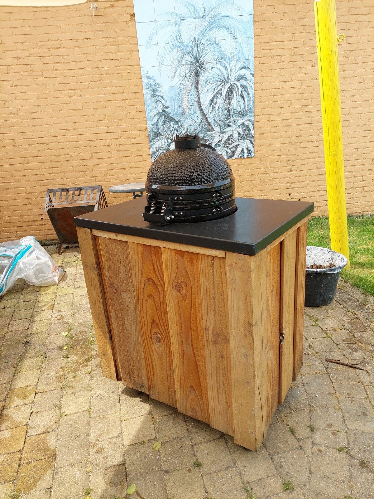 Patton Kamado BBQ met buitenkeuken, Ophalen, Houtskool