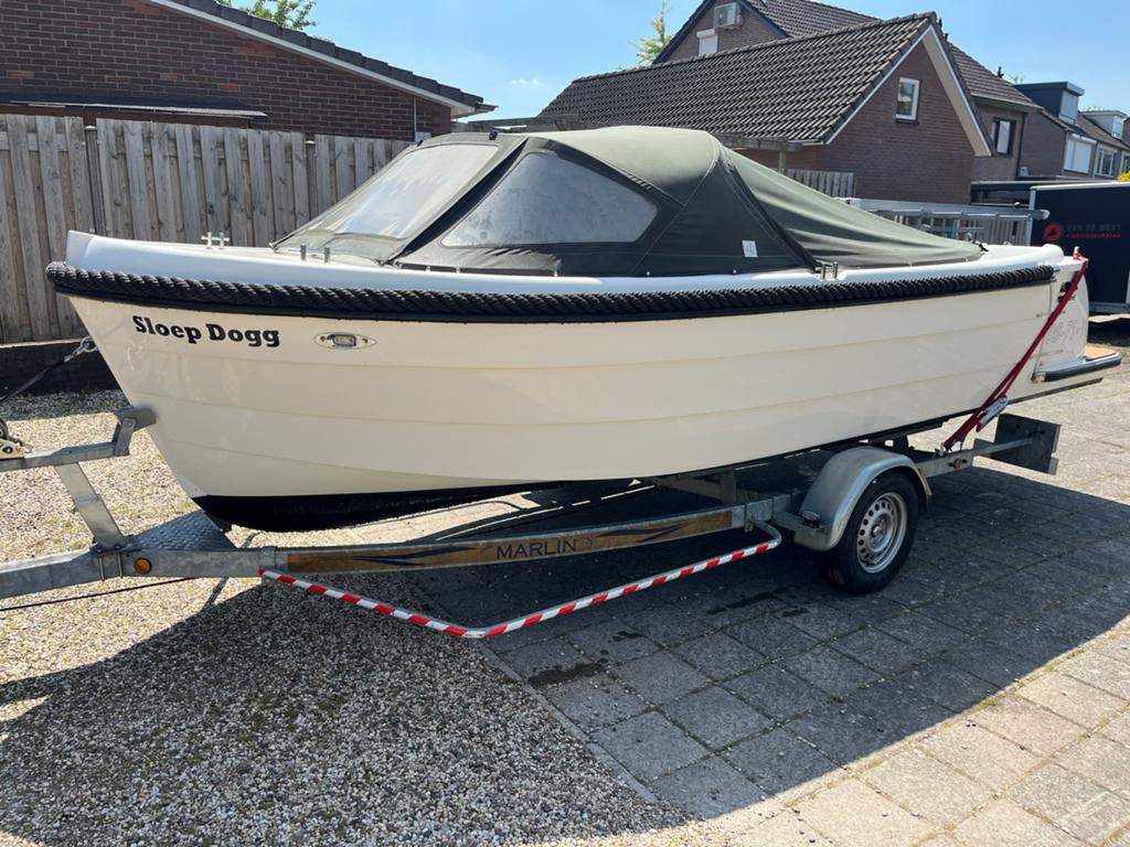 Sloep Topcraft 605 Tender inclusief trailer en accessoires., Watersport en Boten, Tender, Tot 1.00 meter, Zo goed als nieuw, Overige merken