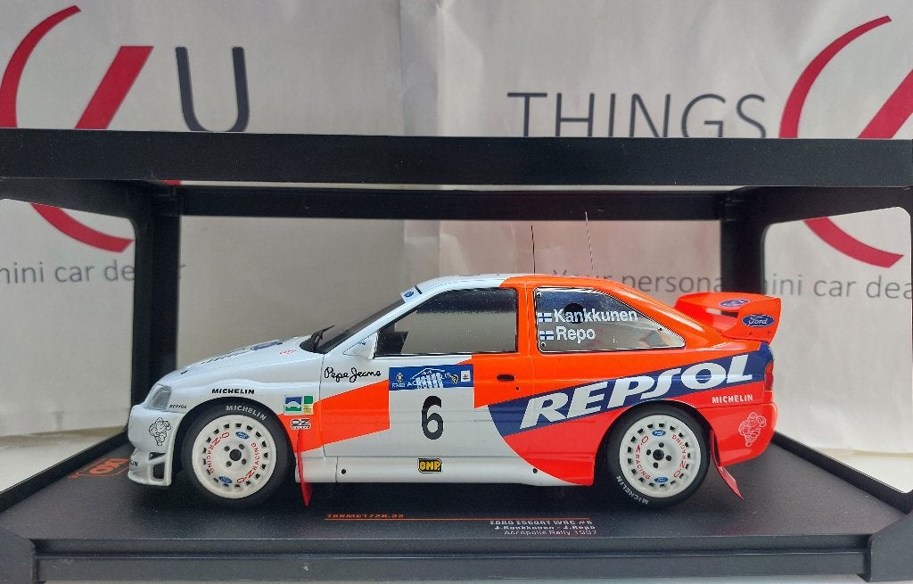 Ixo 1:18 Ford Escort WRC No.6, Rally Acropolis 1997 Repsol, Ophalen of Verzenden, Nieuw, Auto, Overige merken