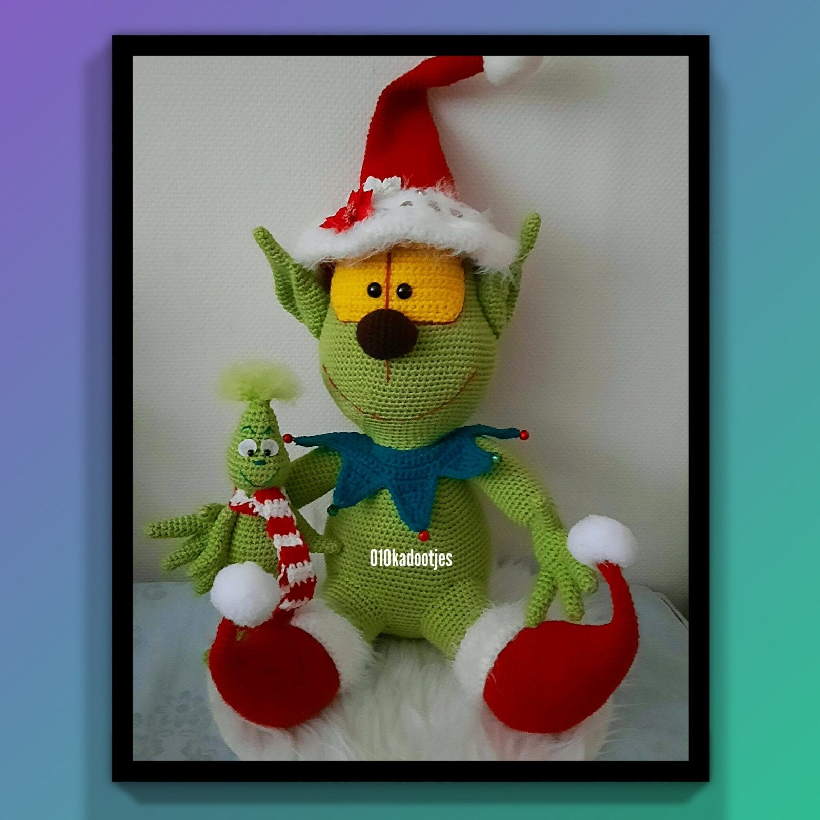 Nieuwe zelfgehaakte knuffels. The grinch., Verzamelen, Ophalen of Verzenden, Beeldje of Figuurtje