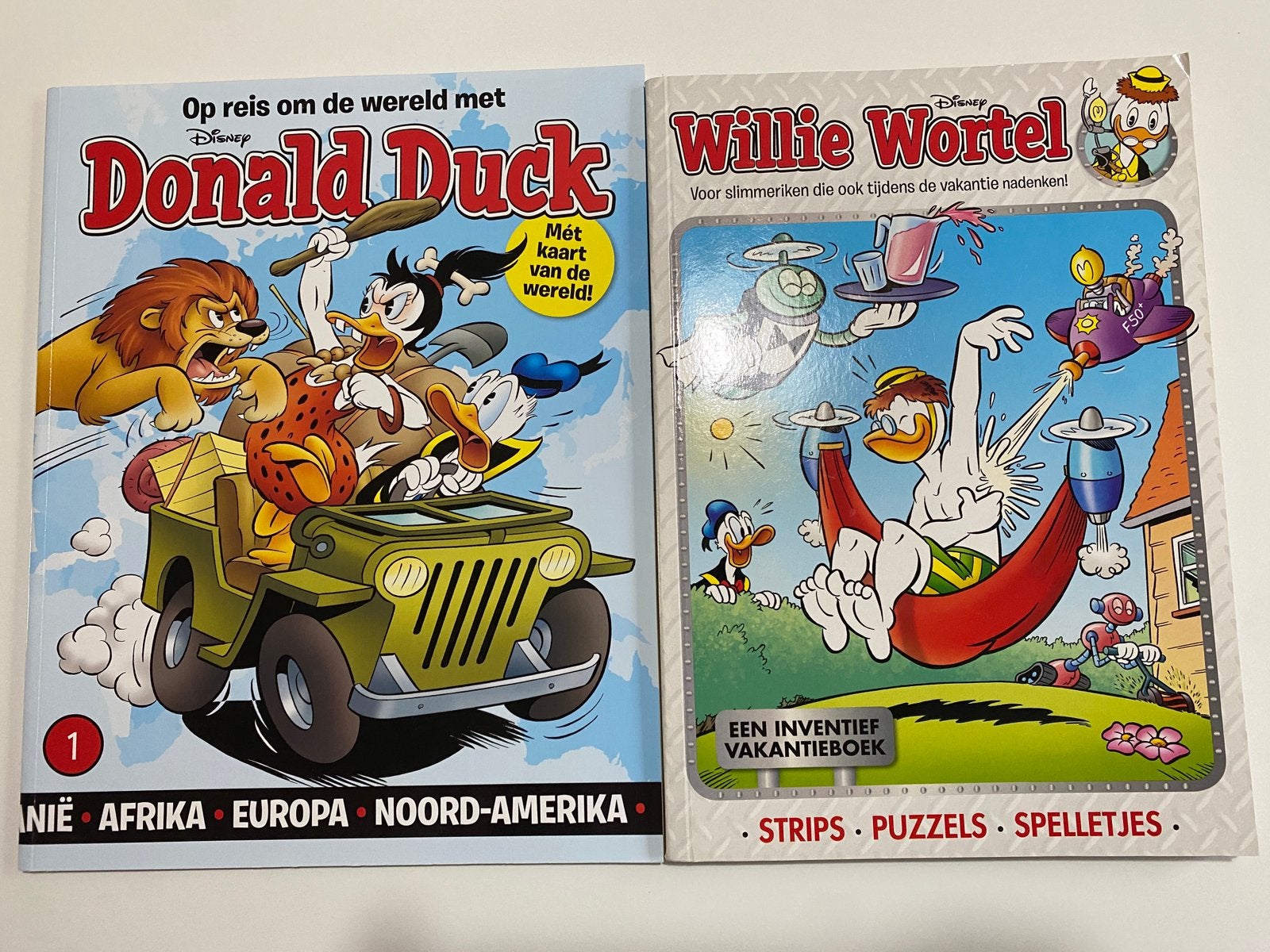 6 vakantieboeken/stripboeken Donald Duck, Dagobert etc, Meerdere comics, Ophalen, Zo goed als nieuw, Europa