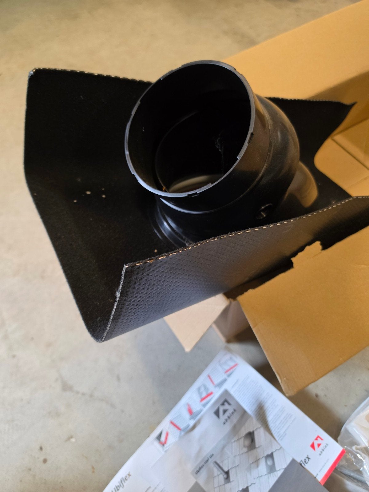 Universele Ubiflex 15 - 55 doorvoerpan geschikt voor dakdoo, Doe-het-zelf en Verbouw, Ophalen of Verzenden, Nieuw, Ventilator en Afzuiger