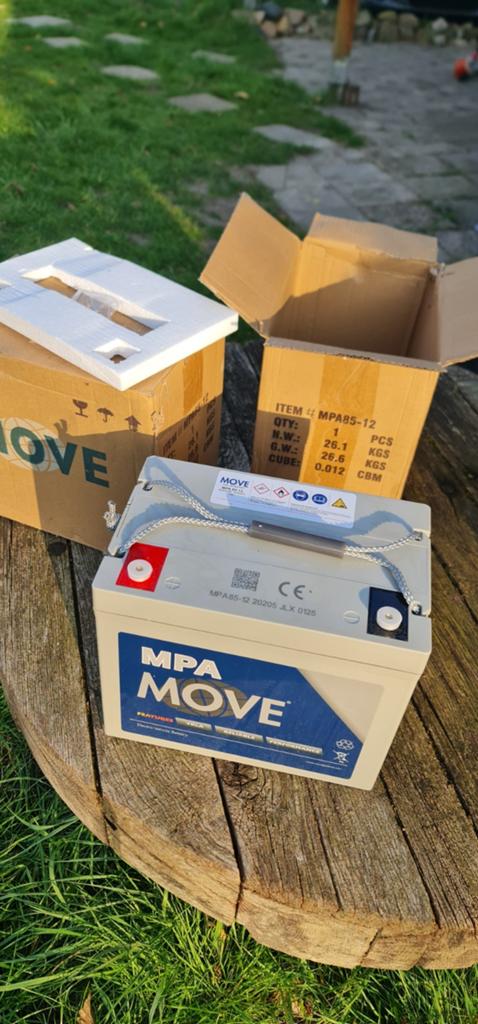 2x AGM accu MPA 85 Ah 12 V nieuw, boot scootmobiel  camper, Watersport en Boten, Accessoires en Onderhoud, Nieuw, Onderhoud en Reparatie