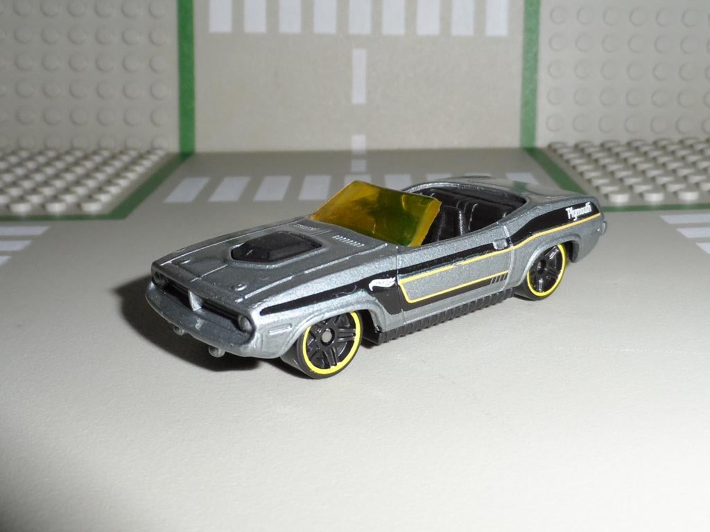 Hot Wheels - '70 Plymouth Barracuda (grijs) 1:64, Ophalen of Verzenden, Nieuw, Auto