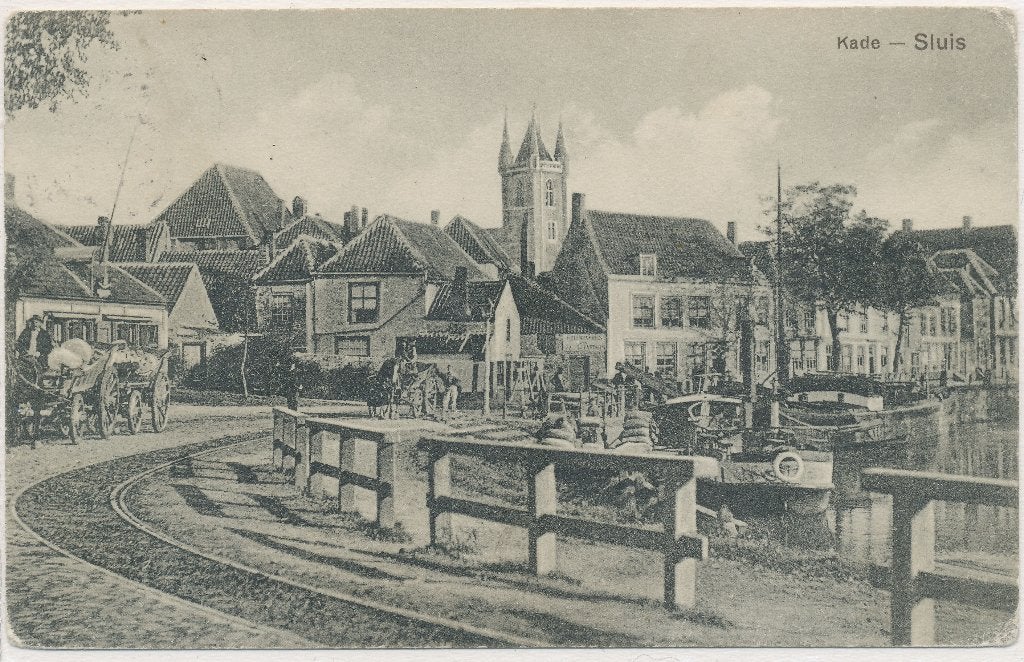 Sluis - Kade  1912, Ophalen of Verzenden, Voor 1920, Gelopen, Zeeland