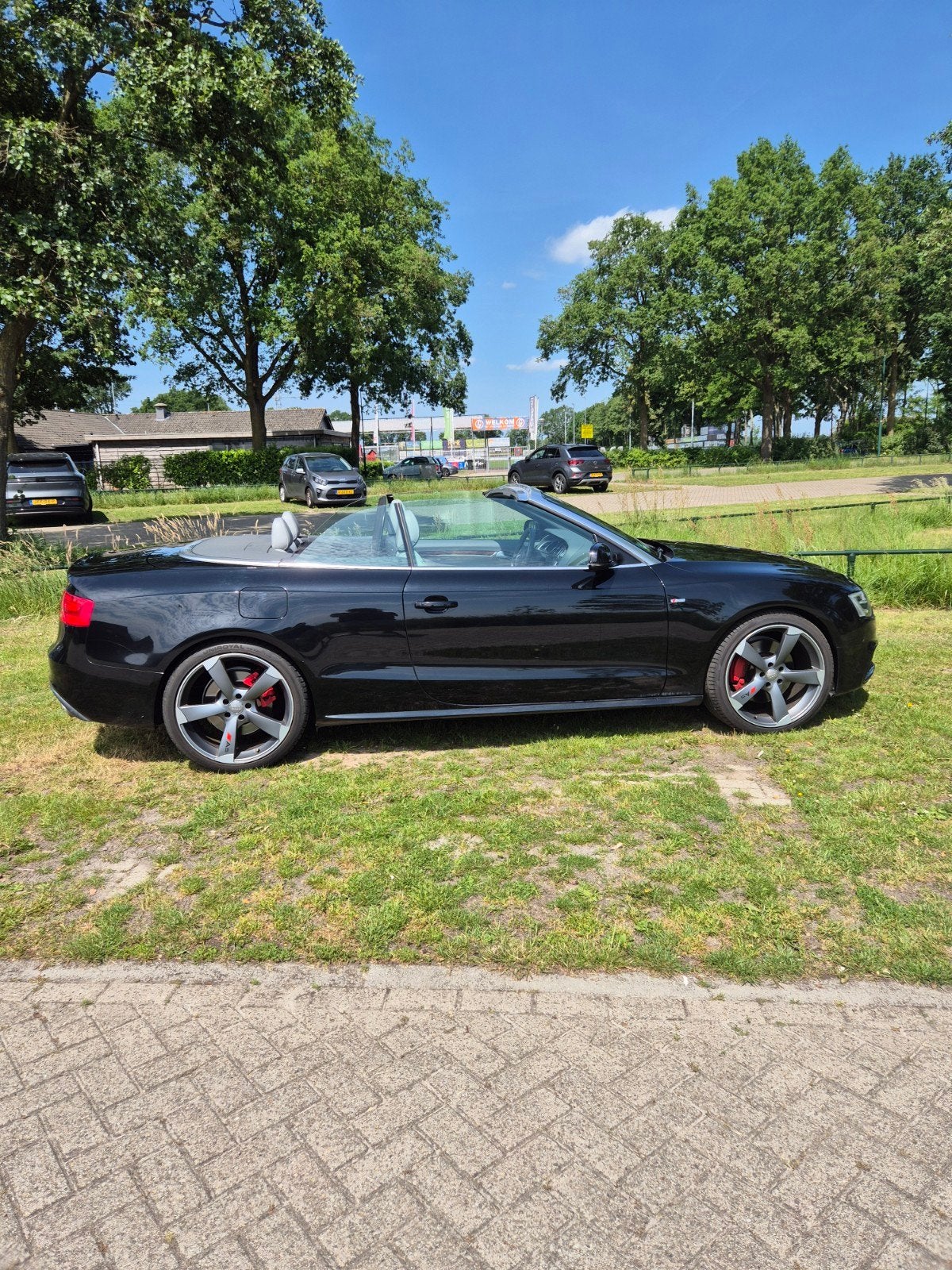 Audi A5 3.0 Tfsi 200KW Cabrio Quat. S-tr 2014 Zwart, Auto's, Audi, 2995 cc, Cabriolet, 4 stoelen, Zwart