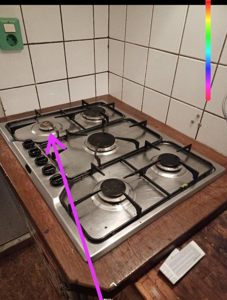 inbouw gas kookplaat, Ophalen, Gebruikt, Inbouw, Gas