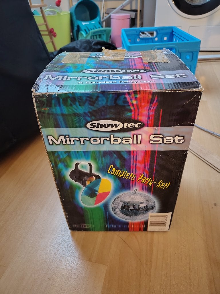 Showtec Mirrorball Set - Complete Party-Set!, Muziek en Instrumenten, Licht en Laser, Ophalen, Zo goed als nieuw, Discobol, Kleur