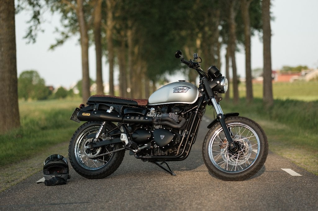 Triumph Scrambler 900 - veel extra's, Motoren, Motoren | Triumph, 2 cilinders, Sportuitlaat, Occasion, Motorrijbewijs A