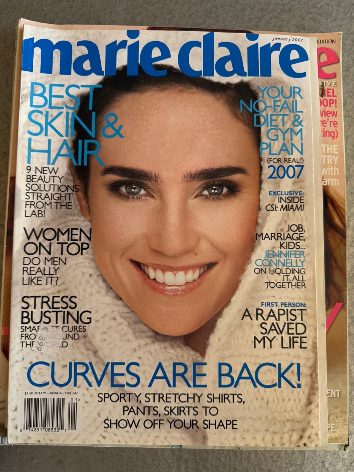 Marie Claire UK jan 2007 - Jennifer Connelly, Ophalen of Verzenden, Gelezen, Glossy