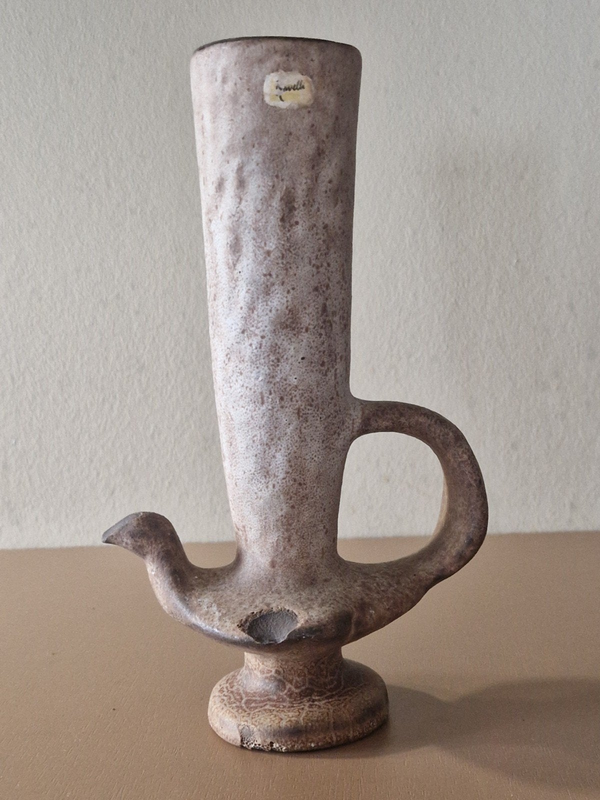 Vintage Ravelli Keramiek Vaas Vogel Design, Ophalen of Verzenden