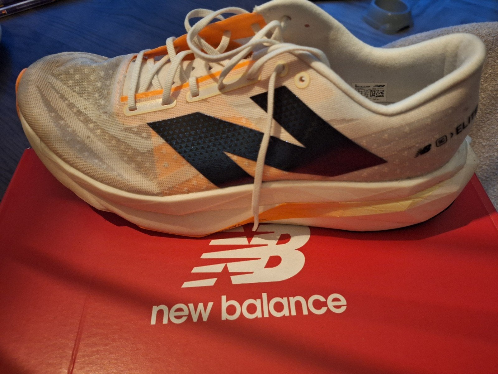 New Balance FuelCell carbon hardloopschoenen, Ophalen, Zo goed als nieuw, Hardlopen, Hardloopschoenen