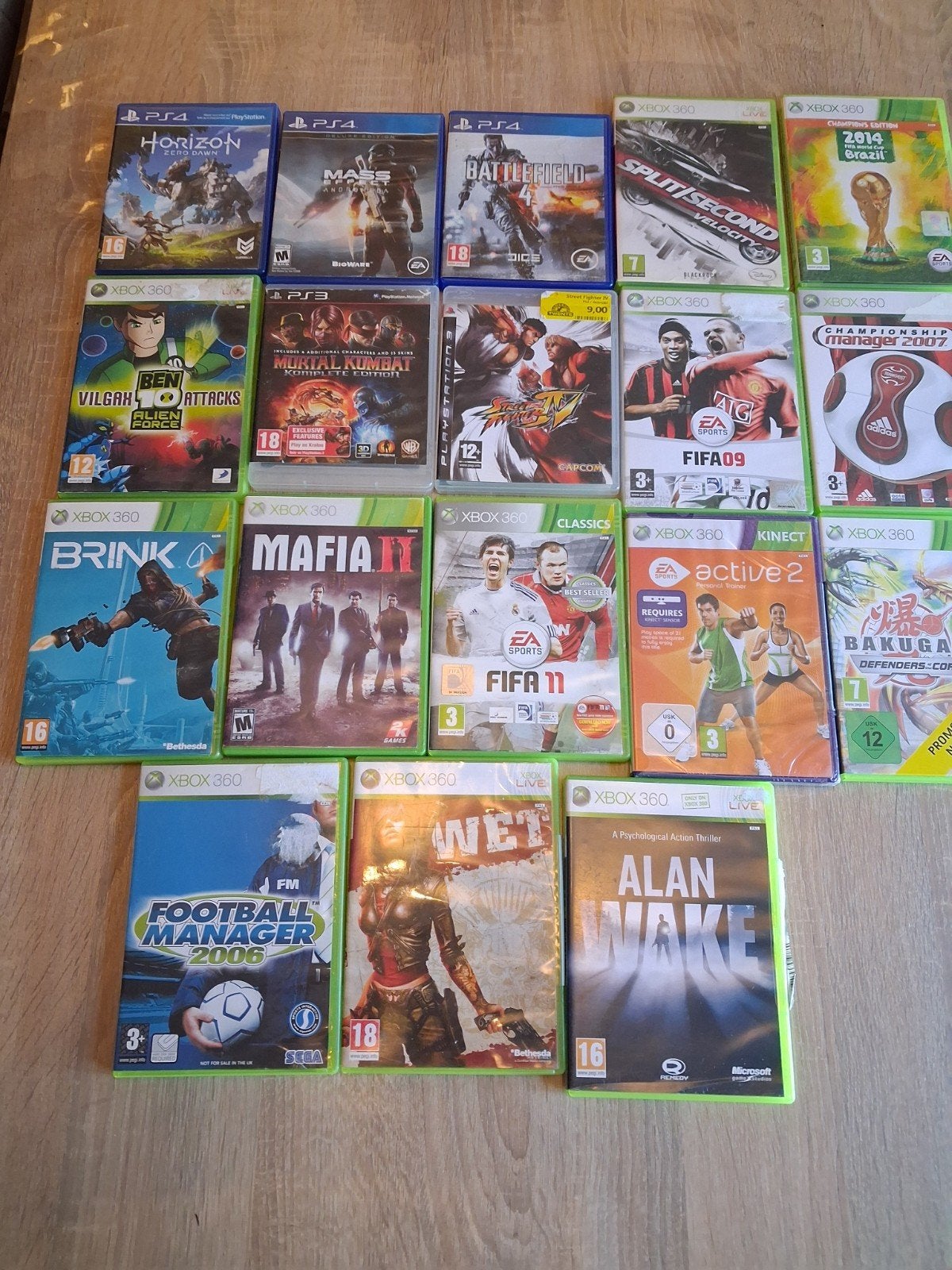 Grote collectie PS4 en Xbox 360 games, Spelcomputers en Games, Games | Pc, Online, Gebruikt, Vanaf 18 jaar, Overige genres