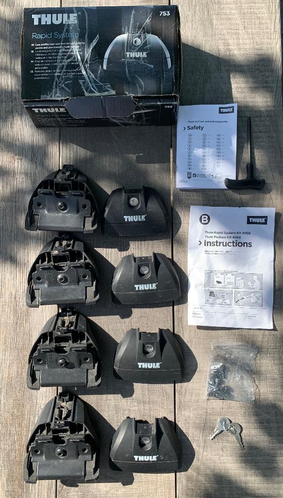Thule Rapid System kit 4066 en Thule 753, Auto diversen, Dakdragers, Ophalen of Verzenden