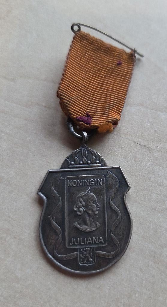 Koningin Juliana Oranjetocht Nieuwenhagen medaille, Ophalen of Verzenden, Overige materialen