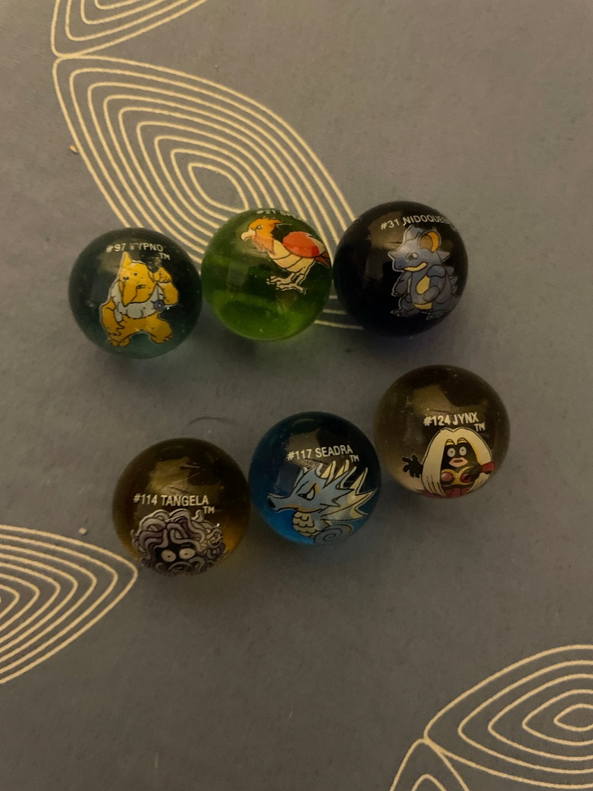 Originele Pokémon Knikkers - Set van 6, Ophalen of Verzenden, Gebruikt