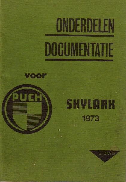 Puch SKYLARK onderdelenlijst 1973 bromfiets (5994z), Verzenden, Zo goed als nieuw
