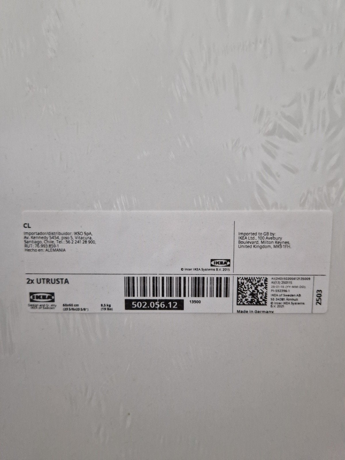 6x IKEA UTRUSTA Planken 60x60 cm - Nieuw in verpakking, Ophalen, Nieuw