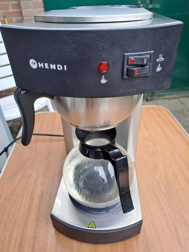 Hendi koffiezetapparaat  RVS, Gebruikt, 10 kopjes of meer, Koffiemachine, Gemalen koffie