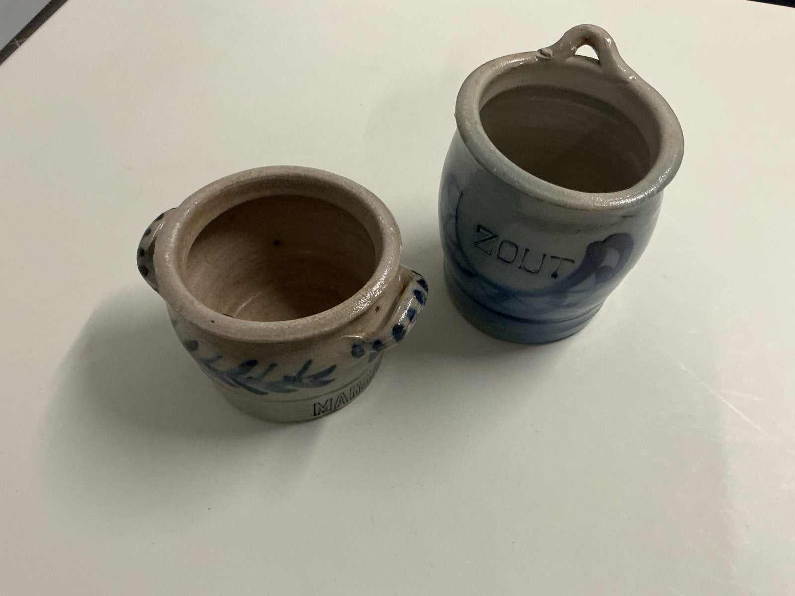 Vintage Zout- en Margarinepotten - Pure Nostalgie, Ophalen of Verzenden