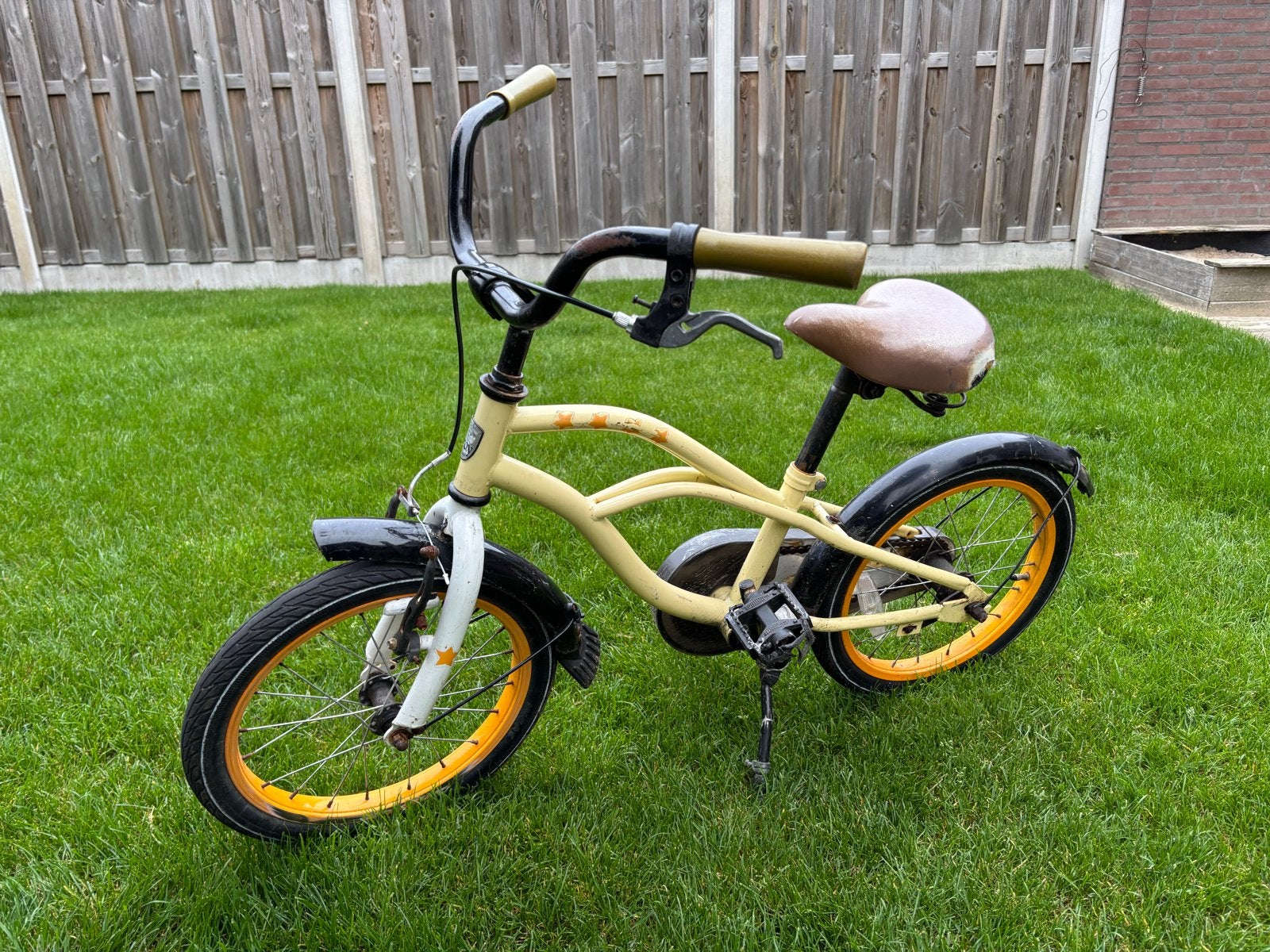 Kinderfiets 16 inch, Ophalen, Gebruikt, Terugtraprem, 16 tot 20 inch