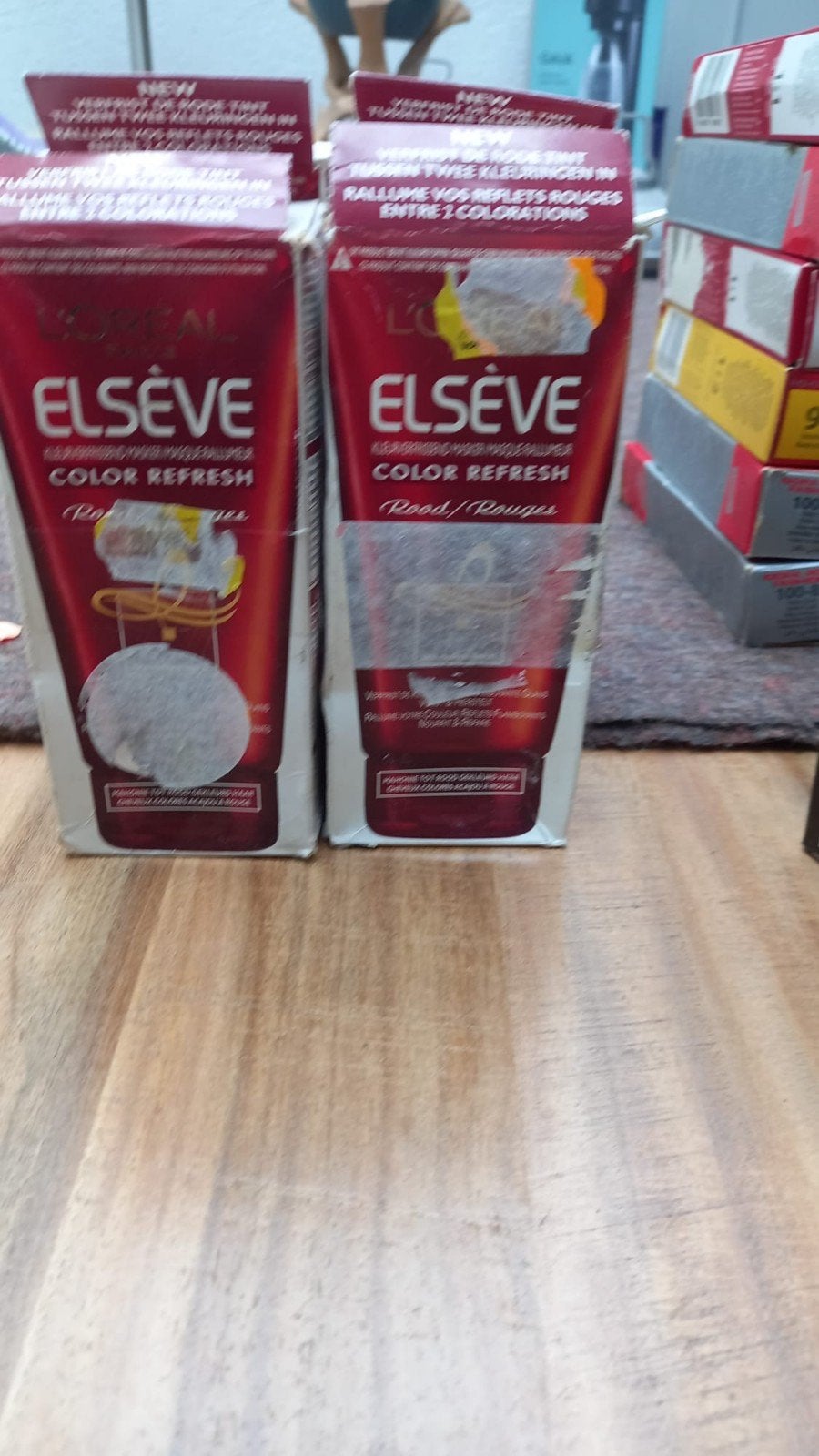 Haarverf kleur rood, zijn nooit gebruikt., Ophalen of Verzenden, Zo goed als nieuw, Overige typen