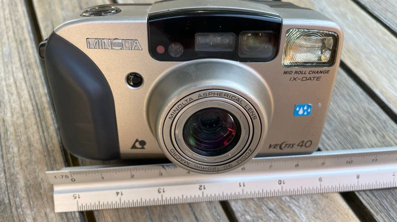 Minolta Vectis 40 APS camera met 30-120mm zoomlens, Ophalen, Gebruikt, Compact, Minolta