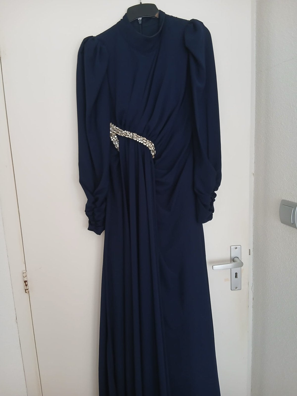 Prachtige Galajurk!, Kleding | Dames, Ophalen, Blauw, Maat 42/44 (L), Zo goed als nieuw