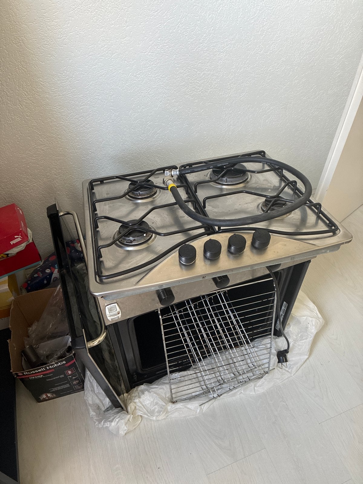 IKEA/Whirlpool Gasfornuis met Oven - Gebruikt, Ophalen, Gebruikt, 60 cm of meer, Grill