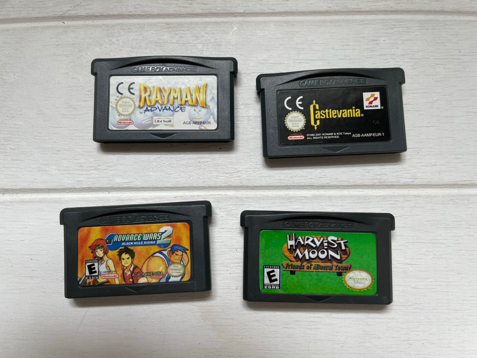 GBA Rayman, Advance Wars, Harvest Moon, Spelcomputers en Games, Games | Nintendo Game Boy, 1 speler, Ophalen of Verzenden, Gebruikt