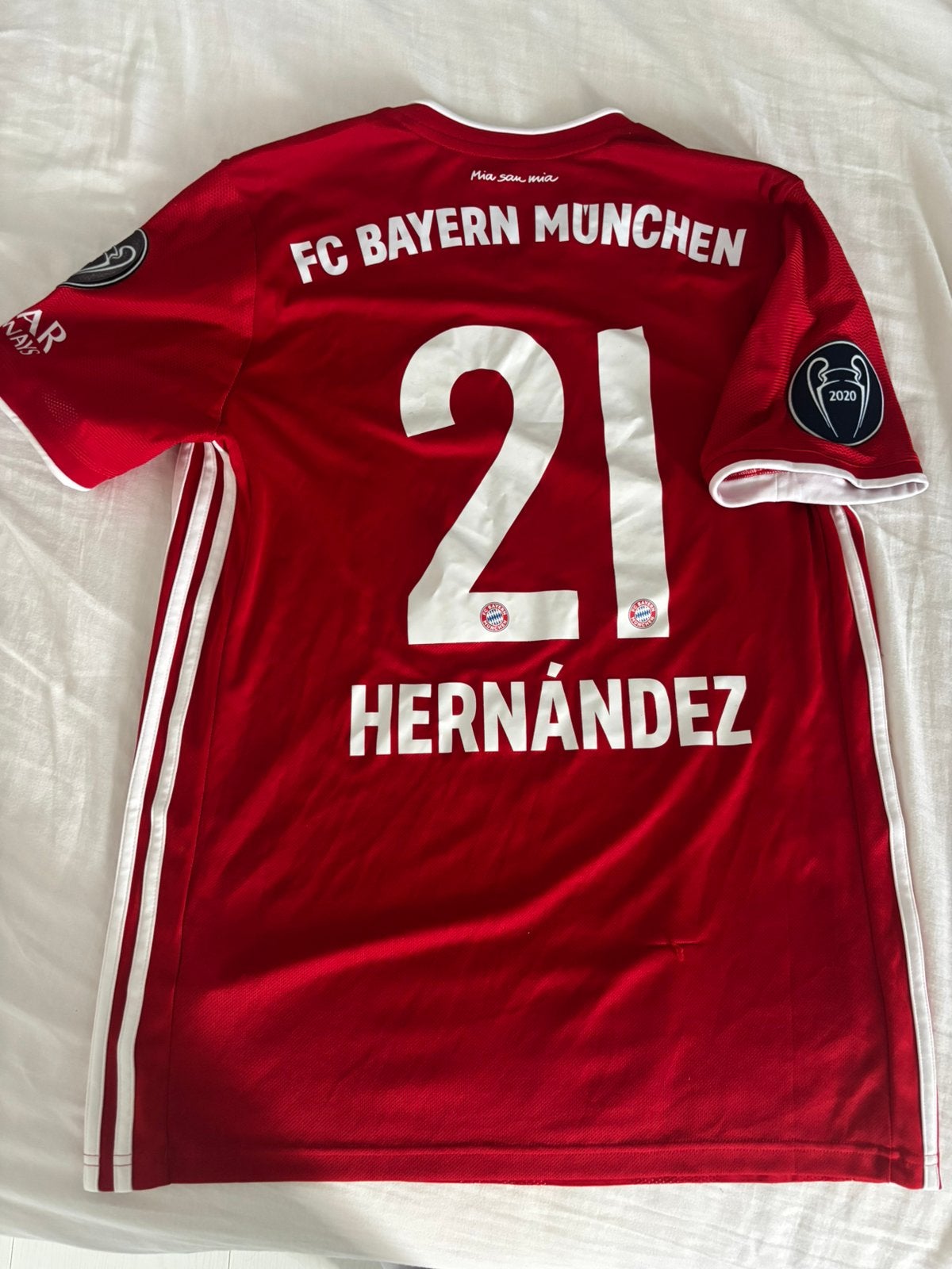 Authentiek Bayern München thuisshirt 20/21 Theo Hernandez, Verzamelen, Ophalen of Verzenden, Zo goed als nieuw, Buitenlandse clubs