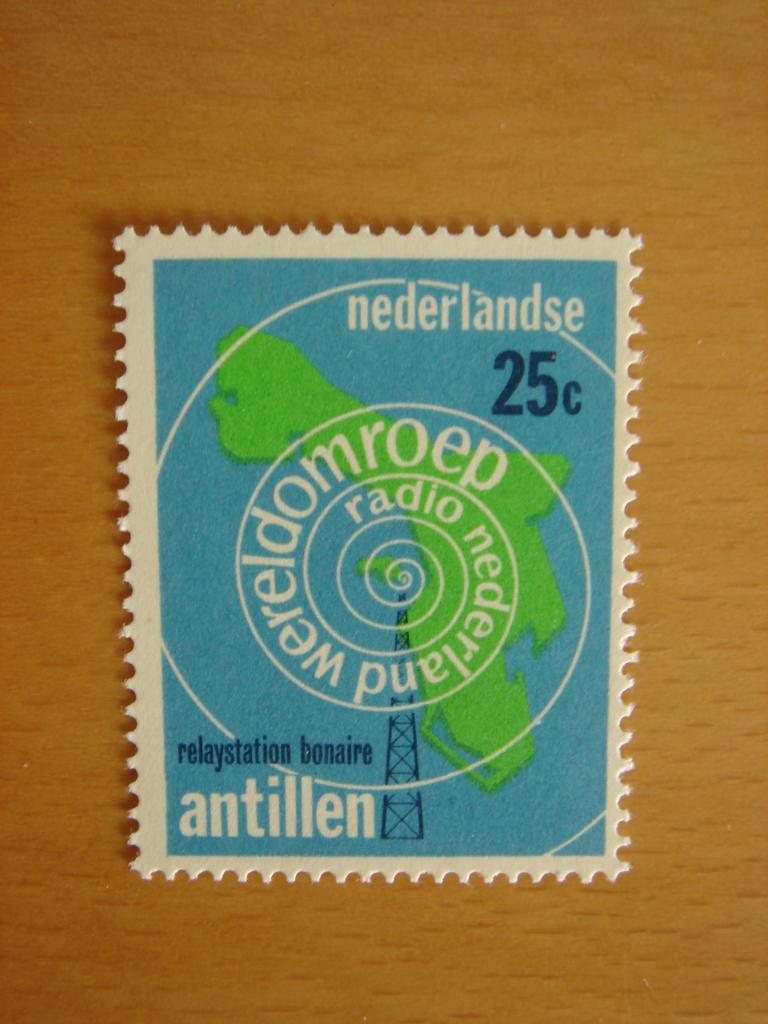 Ned. Antillen 1969 NVPH 407 Wereldomroep, Postzegels en Munten, Postzegels | Nederlandse Antillen en Aruba, Ophalen of Verzenden