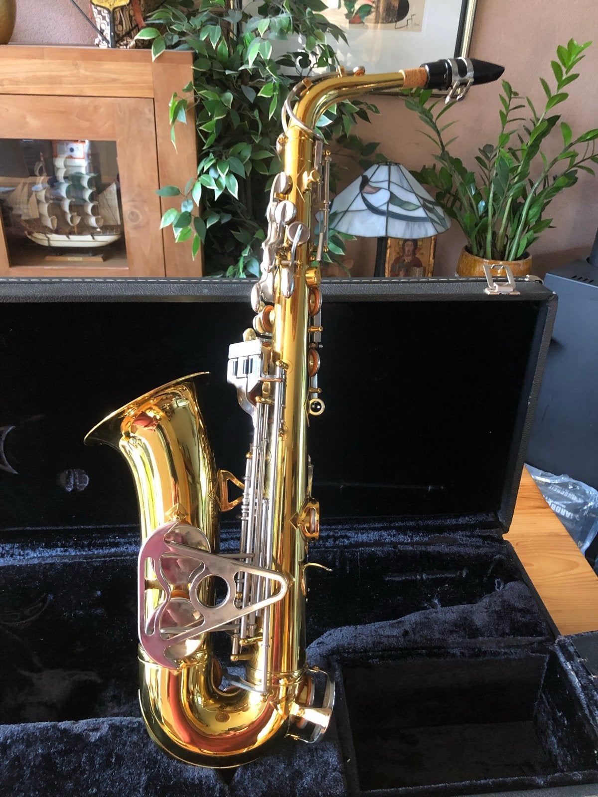 King 613 Alt Saxofoon met Koffer en Accessoires, Muziek en Instrumenten, Blaasinstrumenten | Saxofoons, Ophalen of Verzenden, Zo goed als nieuw