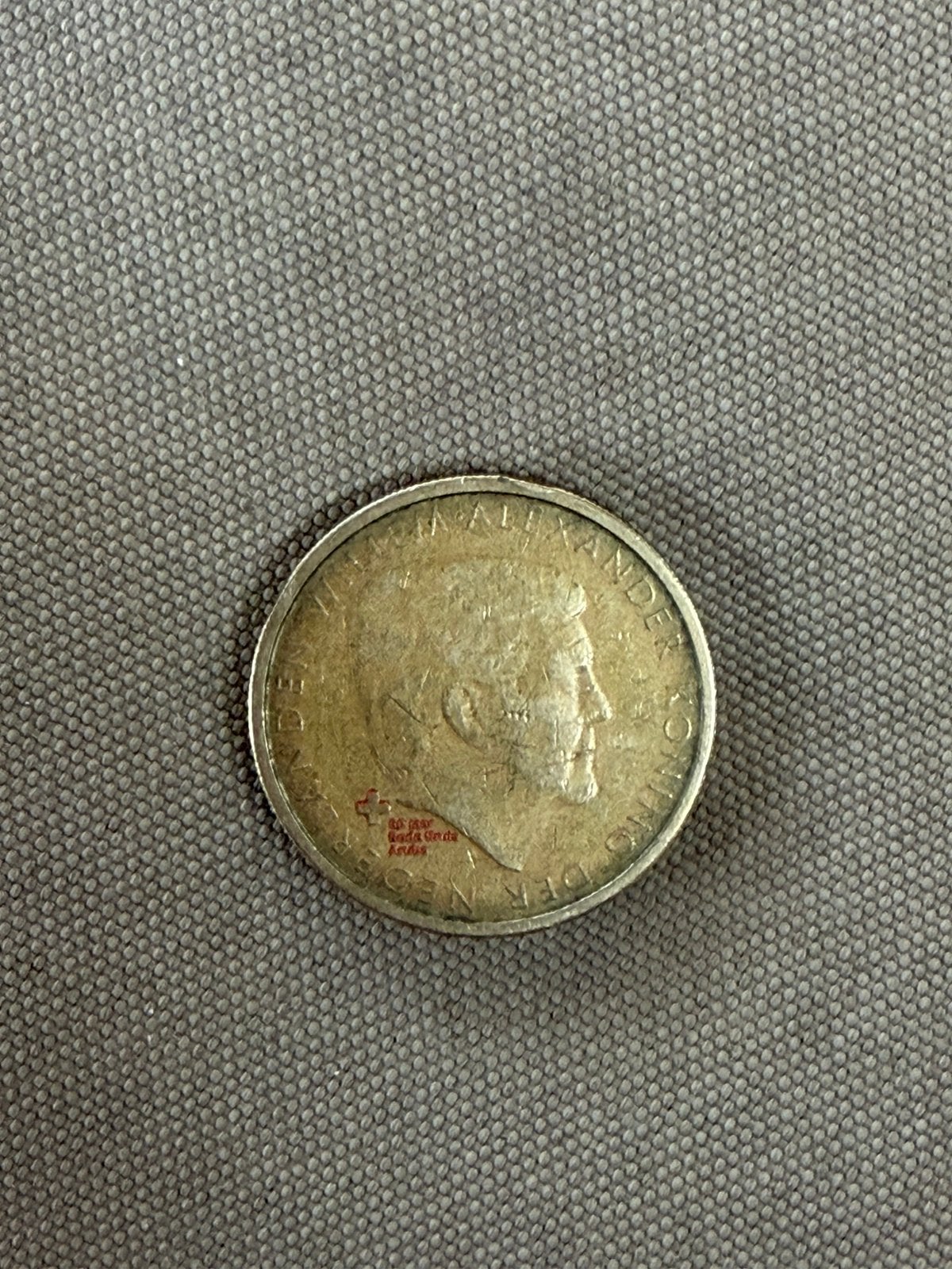 5 Florin - Aruba - 60 jaar rode kruis, Ophalen of Verzenden, 2 euro