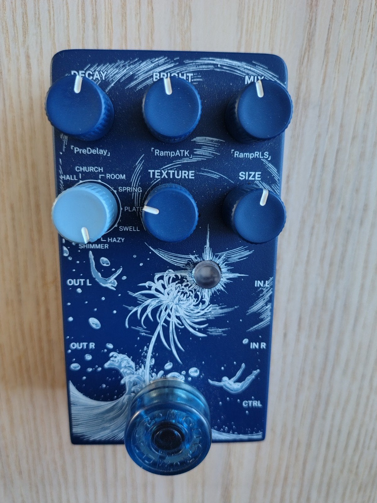 Klowra. Limbo reverb pedal, Muziek en Instrumenten, Ophalen of Verzenden, Zo goed als nieuw, Reverb