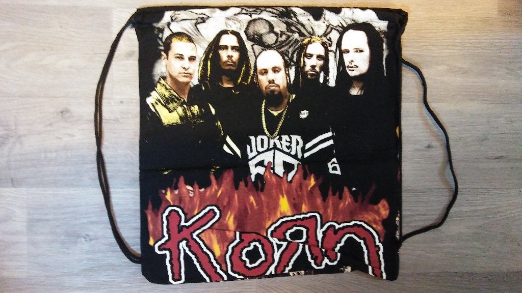 Korn rock heavy metal tas tasje muziek logo stof issues 2, Ophalen of Verzenden, Zo goed als nieuw, Gebruiksvoorwerp