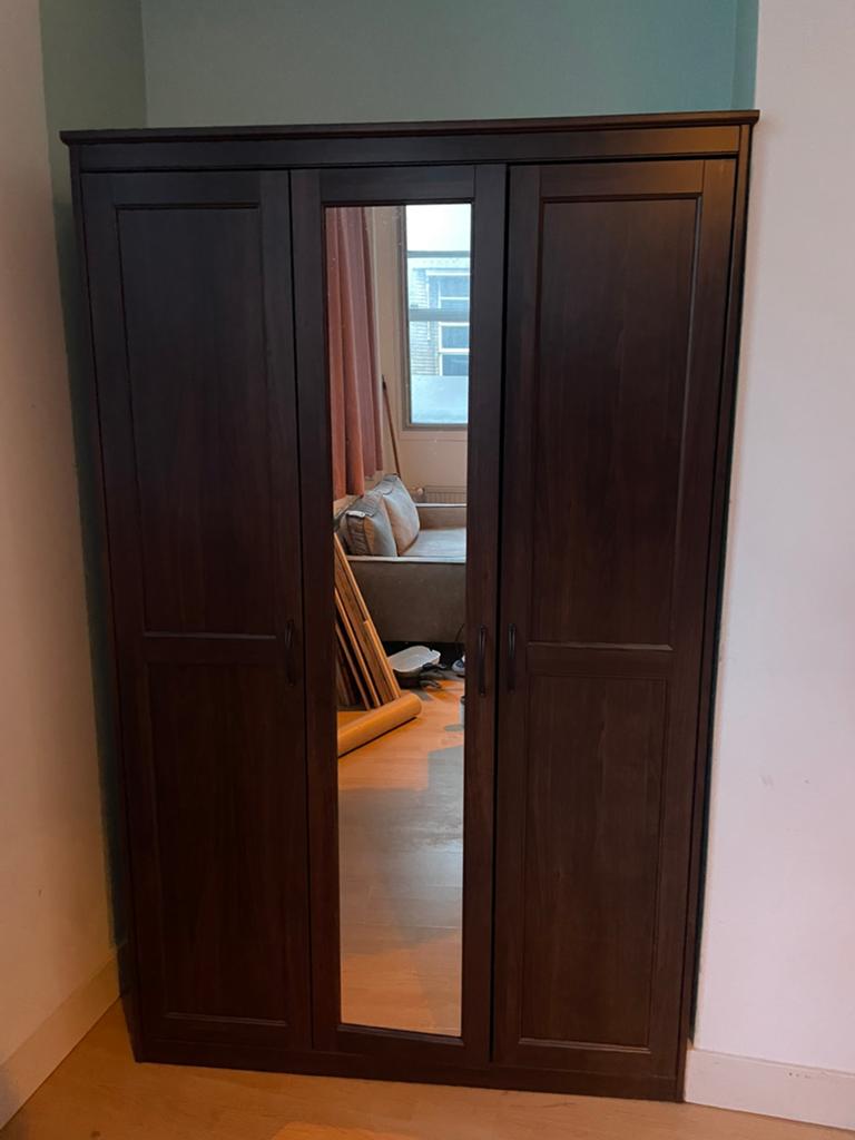 IKEA Songesand kledingkast donkerbruin, Ophalen, Gebruikt, 50 tot 75 cm, 150 tot 200 cm
