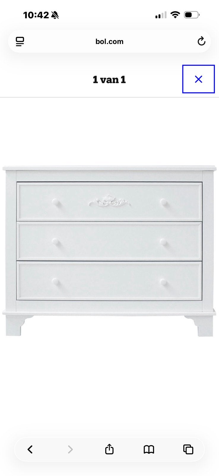 Opzoek: Bopita romantic commode, 50 tot 70 cm, Ophalen of Verzenden, 90 tot 105 cm, 100 cm of meer