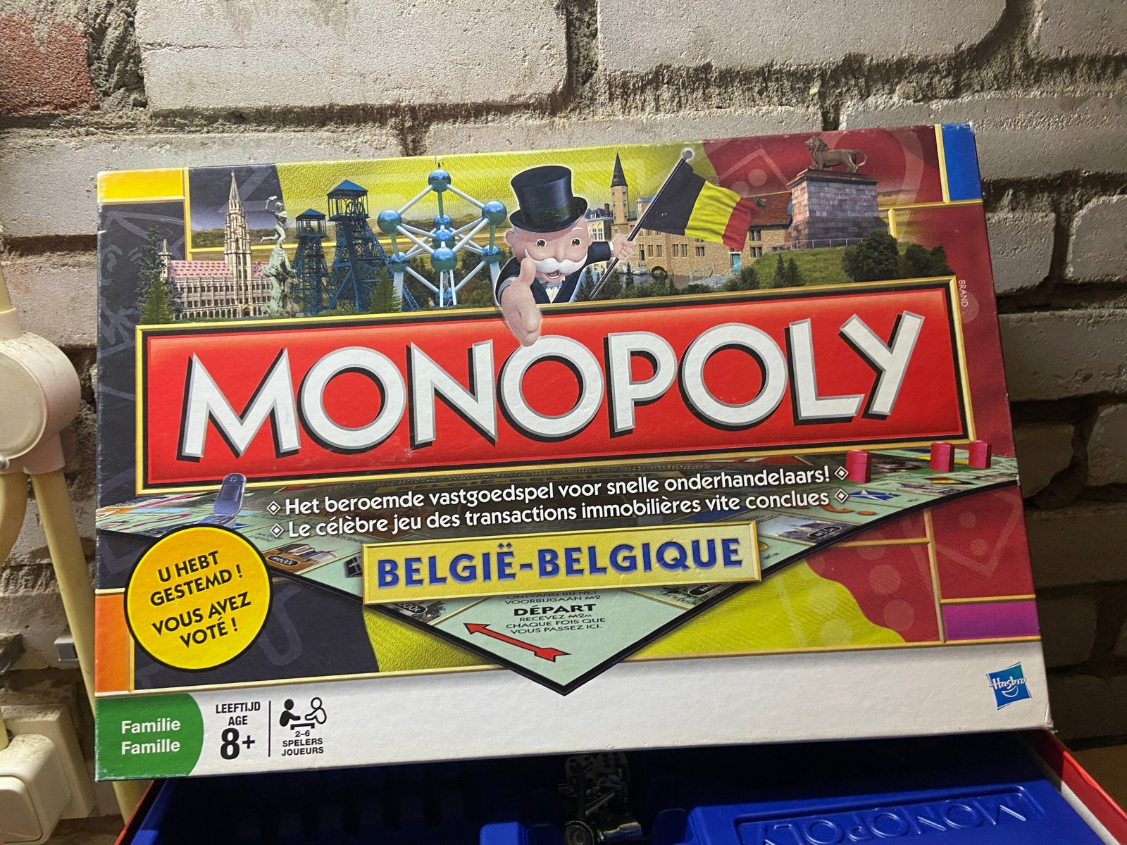 Monopoly België-Belgique Bordspel, Drie of vier spelers, Ophalen of Verzenden, Gebruikt