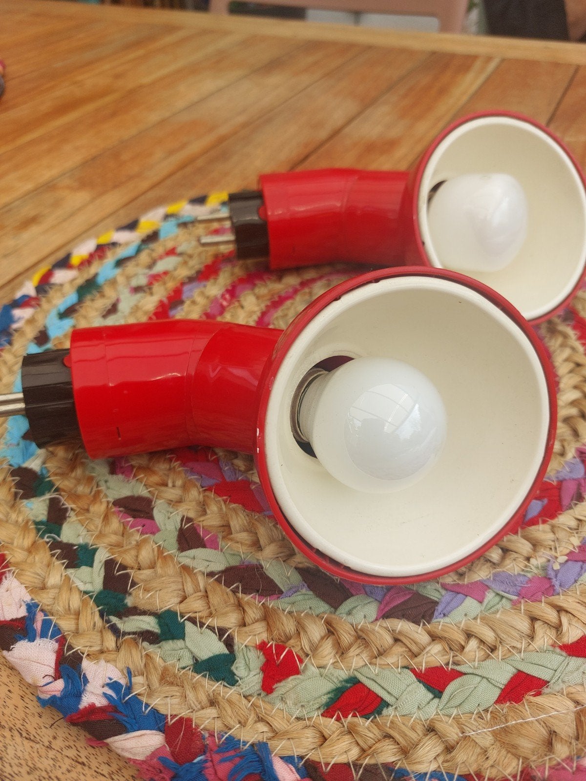 Vintage Deense Stekker/Robotplug lamp. bent Hansen, Ophalen, Gebruikt