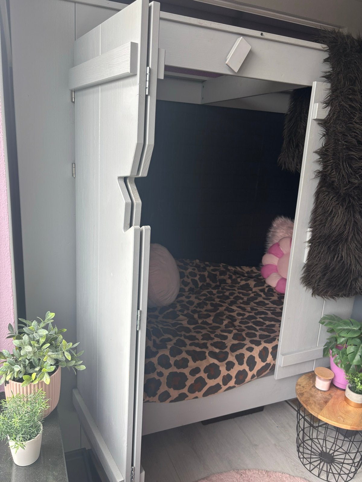 1 persoonsbed - bedstee, Ophalen of Verzenden, Eenpersoons, Hout, 90 cm
