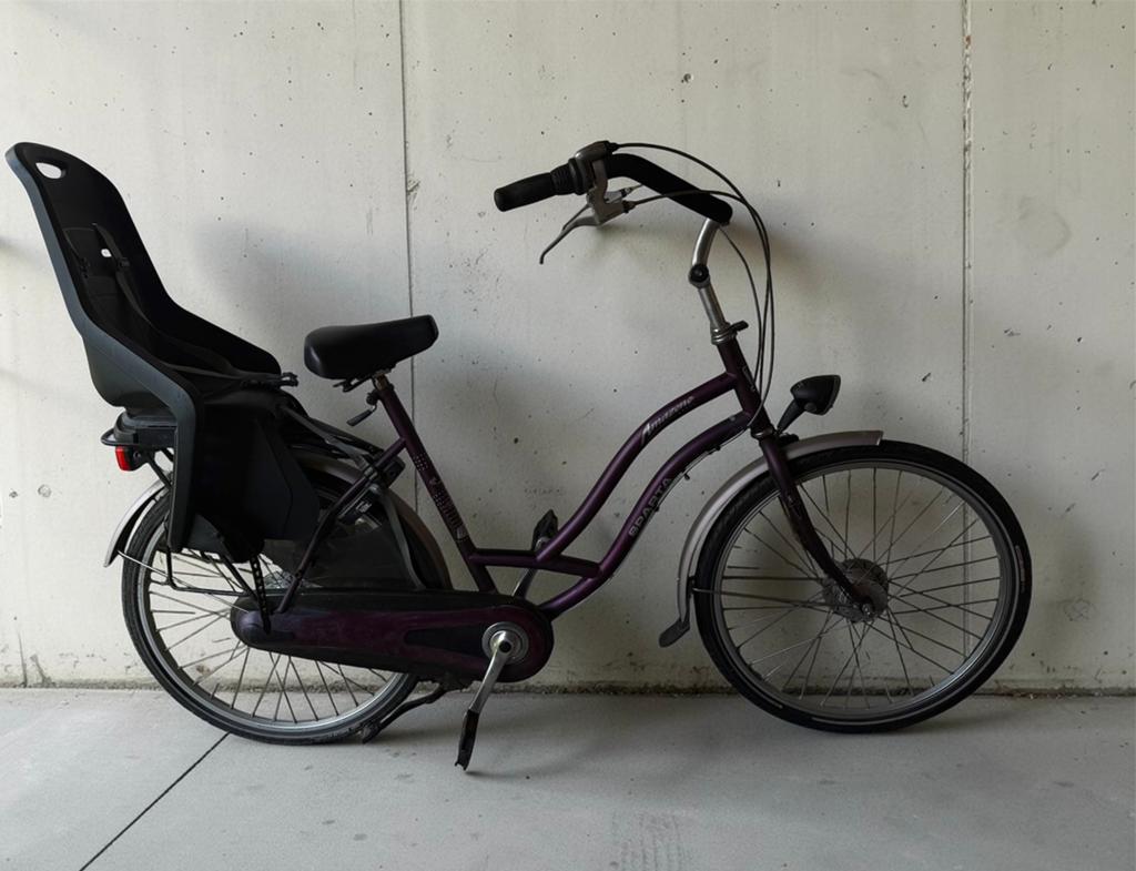 Nette Sparta Amazone damesfiets met kinderzitje, Fietsen en Brommers, Fietsen | Dames | Moederfietsen, Ophalen, Sparta, Gebruikt