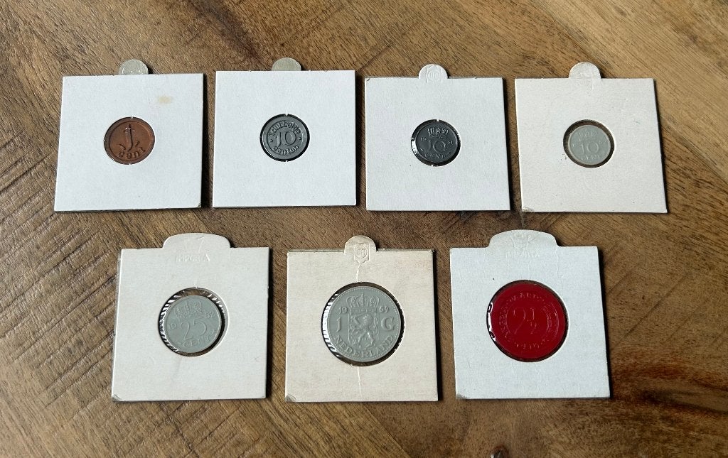 Oude school geld gulden munten, Ophalen of Verzenden, Koningin Beatrix