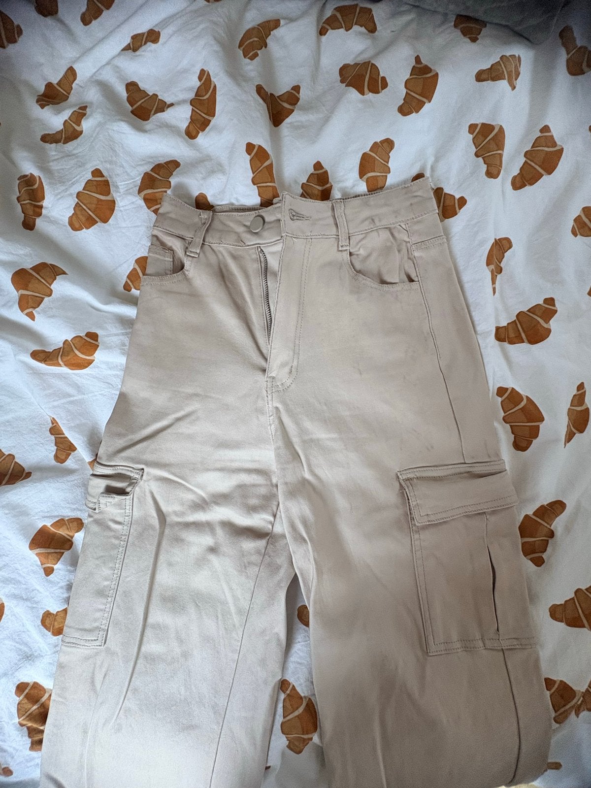 Cargo broek maat M, Verzenden, Maat 38/40 (M), Beige, Lang